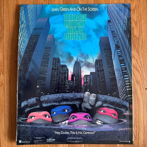Teenage Mutant Ninja Turtle TMNT 1990 Vintage Movie Poster #2714 16x20 New Line - Picture 1 of 9